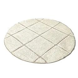 Kerek szőnyeg - Bellevue Natural Cotton Shaggy (törtfehér/bézs)