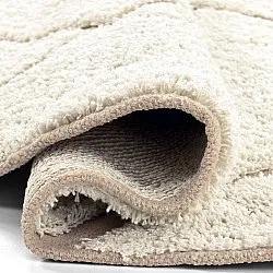 Kerek szőnyeg - Bellevue Natural Cotton Shaggy (törtfehér/bézs)