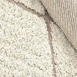 Kerek szőnyeg - Bellevue Natural Cotton Shaggy (törtfehér/bézs)