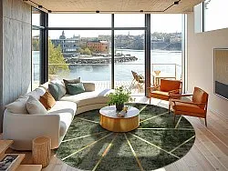 Kerek szőnyeg - Bellizzi (zöld)