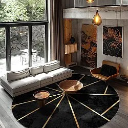 Kerek szőnyeg - Bellizzi (fekete)