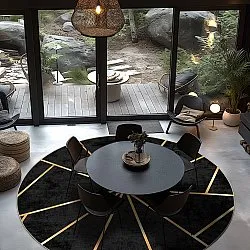 Kerek szőnyeg - Bellizzi (fekete)