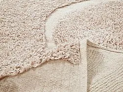 Kerek szőnyeg - Bonnie Natural Cotton Shaggy (bézs)
