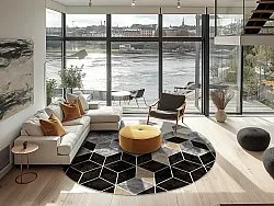 Kerek szőnyeg - Brigooda (szürke)