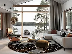 Kerek szőnyeg - Brigooda (szürke)