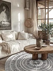 Kerek szőnyeg - Brussels Night (szürke)