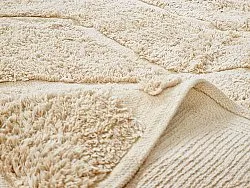 Kerek szőnyeg - Brynn Natural Cotton Shaggy (bézs)