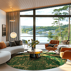 Kerek szőnyeg - Cantoria (bezs/zöld)