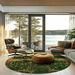 Kerek szőnyeg - Cantoria (bezs/zöld)