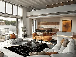 Wilton szőnyeg - Cassa (szürke/fekete/arany)