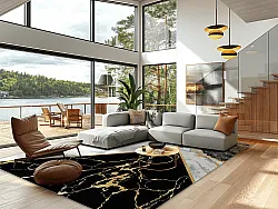 Wilton szőnyeg - Cassa (szürke/fekete/arany)