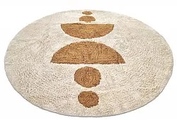 Kerek szőnyeg - Cervia Natural Cotton Shaggy (bézs)