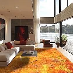 Wilton szőnyeg - Cesano (narancssárga)