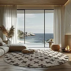 Kerek szőnyeg - Chesley Natural Cotton Shaggy (bézs)