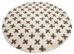 Kerek szőnyeg - Chesley Natural Cotton Shaggy (bézs)