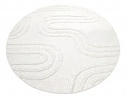 Kerek szőnyeg - Como Natural Cotton Shaggy (offwhite)