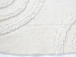 Kerek szőnyeg - Como Natural Cotton Shaggy (offwhite)