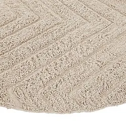 Kerek szőnyeg - Conara Natural Cotton Shaggy (bézs)