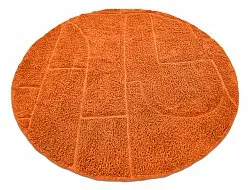 Kerek szőnyeg - Cremona Natural Cotton Shaggy (narancssárga)