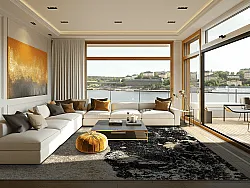 Wilton szőnyeg - Cyra (fekete/Arany)