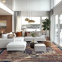 Wilton szőnyeg - Darnah (piros/többszínű)