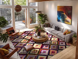 Wilton szőnyeg - Deia (rózsaszín/multi)