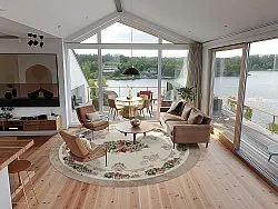 Kerek szőnyeg - Delpha (bezs/többszínű)