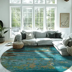 Kerek szőnyeg - Domont (türkiz)