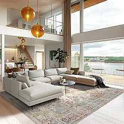 Wilton szőnyeg - Douz (kék/többszínű)