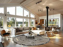 Kerek szőnyeg - Douz (fekete/többszínű)