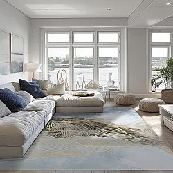 Wilton szőnyeg - Ekual (kék/szürke/arany)