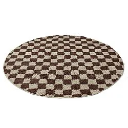 Kerek szőnyeg - Elsey Natural Cotton Shaggy (bézs/barna)