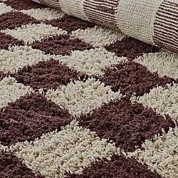 Kerek szőnyeg - Elsey Natural Cotton Shaggy (bézs/barna)