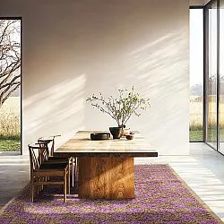 Shaggy szőnyeg - Elsey Natural Cotton Shaggy (barna/lila)