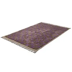 Shaggy szőnyeg - Elsey Natural Cotton Shaggy (barna/lila)