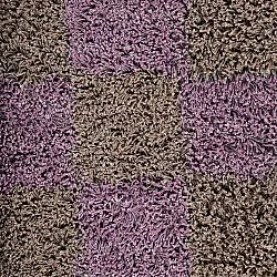 Shaggy szőnyeg - Elsey Natural Cotton Shaggy (barna/lila)