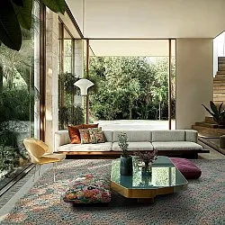 Shaggy szőnyeg - Elsey Natural Cotton Shaggy (szürke/rózsaszín)