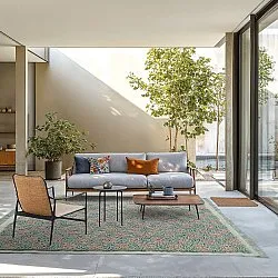 Shaggy szőnyeg - Elsey Natural Cotton Shaggy (szürke/rózsaszín)