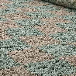 Shaggy szőnyeg - Elsey Natural Cotton Shaggy (szürke/rózsaszín)