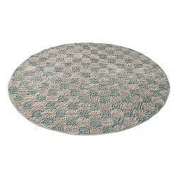 Kerek szőnyeg - Elsey Natural Cotton Shaggy (szürke/rózsaszín)