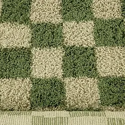 Shaggy szőnyeg - Elsey Natural Cotton Shaggy (zöld/bézs)