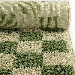 Shaggy szőnyeg - Elsey Natural Cotton Shaggy (zöld/bézs)