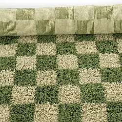 Shaggy szőnyeg - Elsey Natural Cotton Shaggy (zöld/bézs)