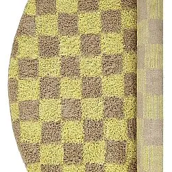 Kerek szőnyeg - Elsey Natural Cotton Shaggy (sárga/bézs)
