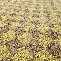 Kerek szőnyeg - Elsey Natural Cotton Shaggy (sárga/bézs)