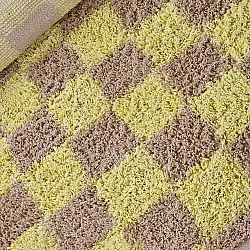 Kerek szőnyeg - Elsey Natural Cotton Shaggy (sárga/bézs)