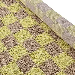 Kerek szőnyeg - Elsey Natural Cotton Shaggy (sárga/bézs)