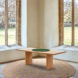 Kerek szőnyeg - Elsey Natural Cotton Shaggy (rózsaszín/narancs)