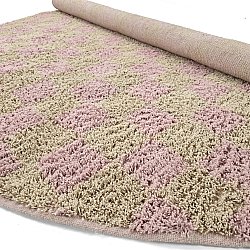 Kerek szőnyeg - Elsey Natural Cotton Shaggy (rózsaszín/narancs)