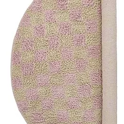 Kerek szőnyeg - Elsey Natural Cotton Shaggy (rózsaszín/narancs)